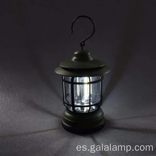 Luz de linterna portátil recargable con diseño retro